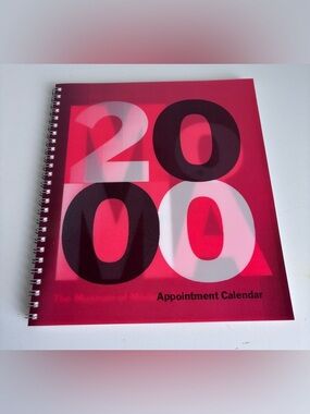 MoMA Museum of Modern Art Red 2000 Appointment Calendar Spiral Notebook